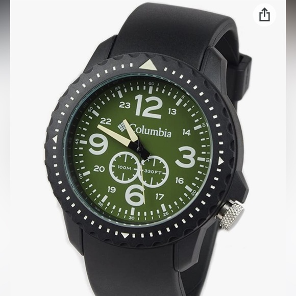 NIB Columbia Unisex CA008050 Urbaneer Black Analog Sports Watch - Picture 2 of 8